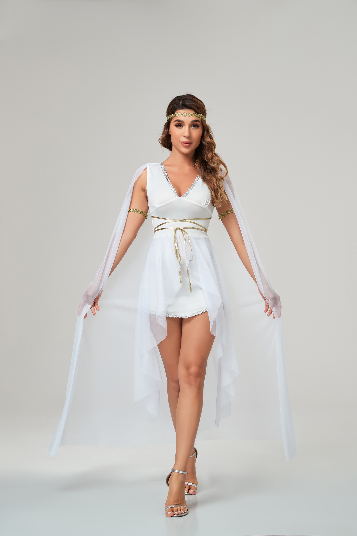 Halloween Sexy Ancient Greek Goddess Princess Cosplay Costume Party Queen  Dress